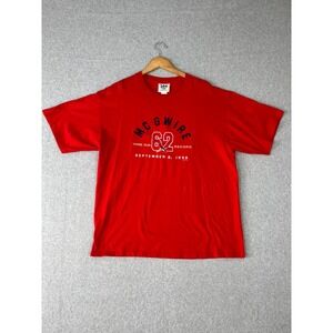 Vinatge Mark Mcgwire Shirt Mens XL Red 1998 MLB Home Run Record 62 Lee Sport